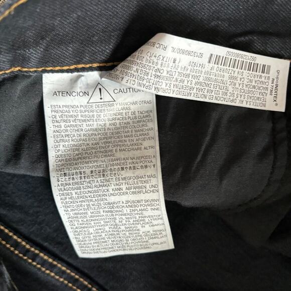 Y2K ZARA | Black Denim Front Slit Midi Skirt Size XL - Picture 4 of 4